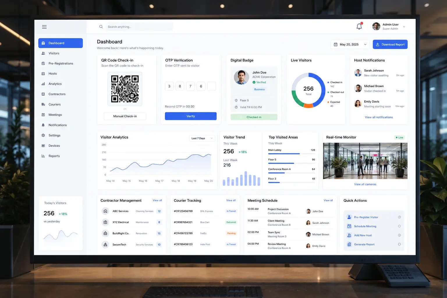 Modern Visitor Management Software Feature